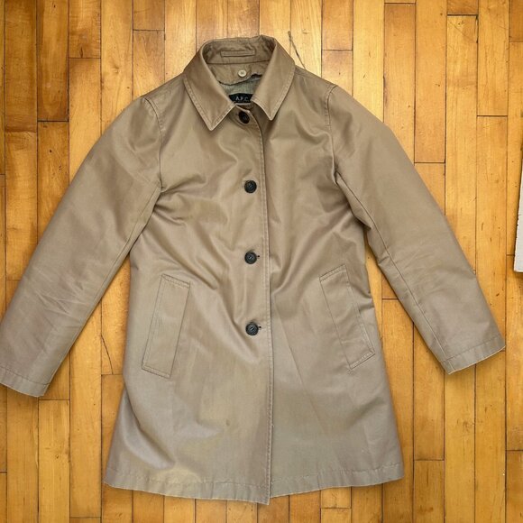 A.P.C. Women's Lined Trench Coat Small - Picture 2 of 7
